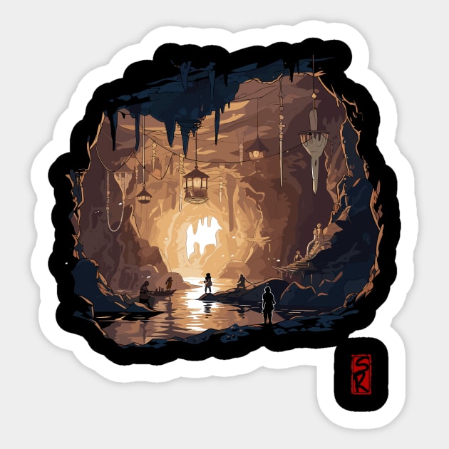 Cave of treasure Sticker by siriusreno